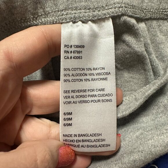 Chicago Cubs Slugger Creeper Set Royal Heather Gray Baby Size 6-9 Mo MLB Outfit - Picture 3 of 4